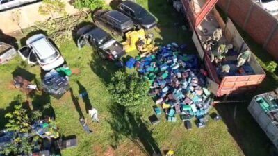 Operação Umbral da SENAD no Paraguai apreendeu quase 90 toneladas de droga